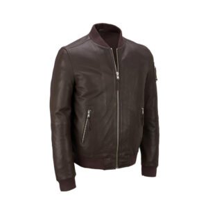 Black Shine Motorcycle Leather Jacket