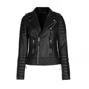 Winning Star Women Motorcycle Leather Jacket